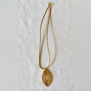 Rare Golden Grass Necklace
